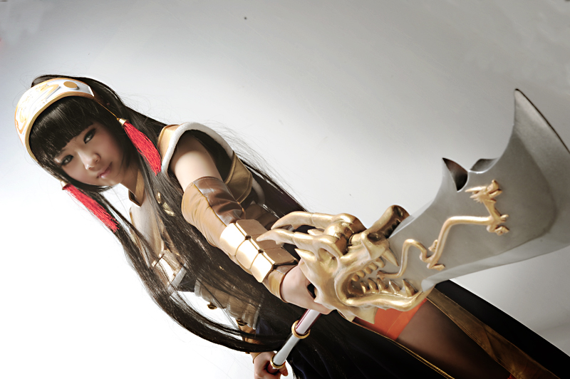 古典惊艳美 超给力女版水浒cosplay<em>关胜</em>CN佐伊