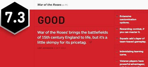 IGN评分7.3 《玫瑰战役》外现差强者意