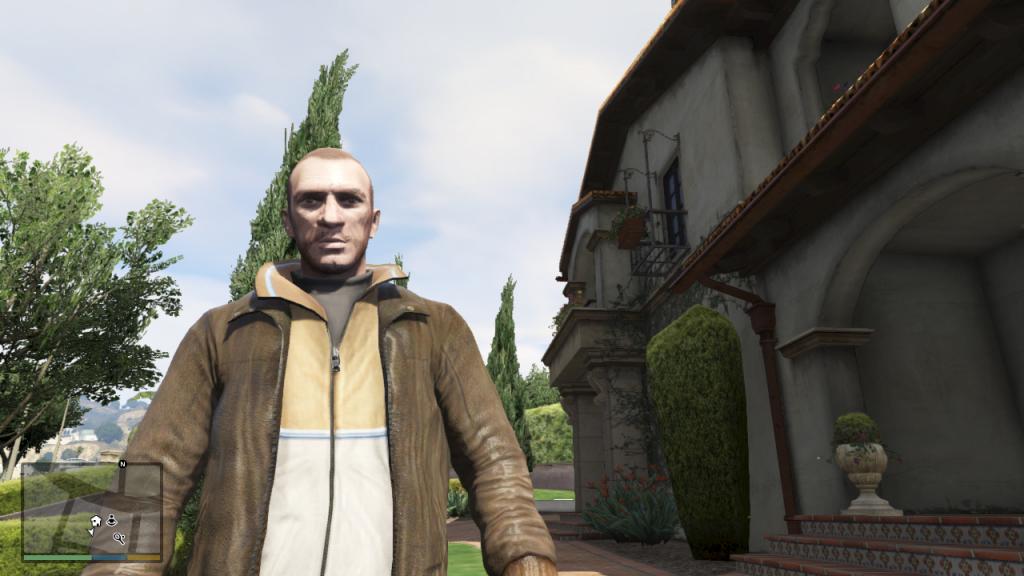 但是仍有技术宅玩家制作了经典角色mod,将前代中知名角色niko bellic