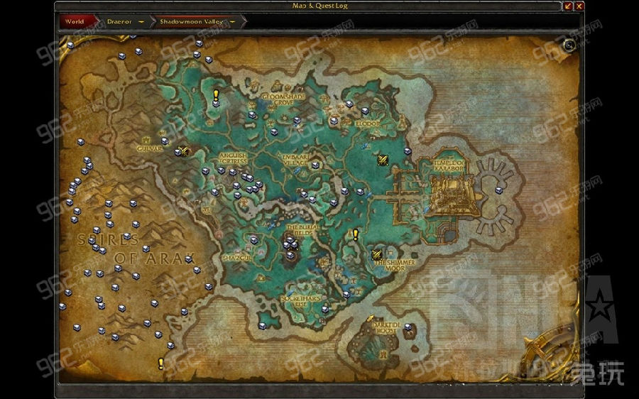 魔兽世界6.0全地图宝箱分布 德拉诺宝箱坐标