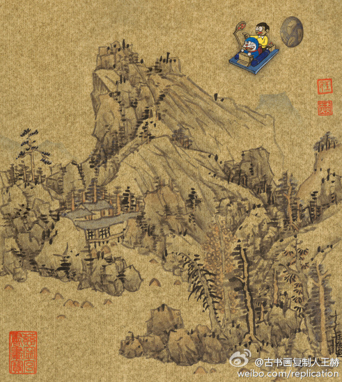 此外,王赫还将灵感进一步延伸,创作出了"假如古人使用的是现代人的