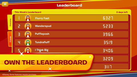 企鹅俱乐部雪橇滑雪赛安卓版(迪士尼手游)v1.2截图0