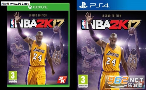 《NBA 2K17》传奇版封面主角确认 科比将为之代言
