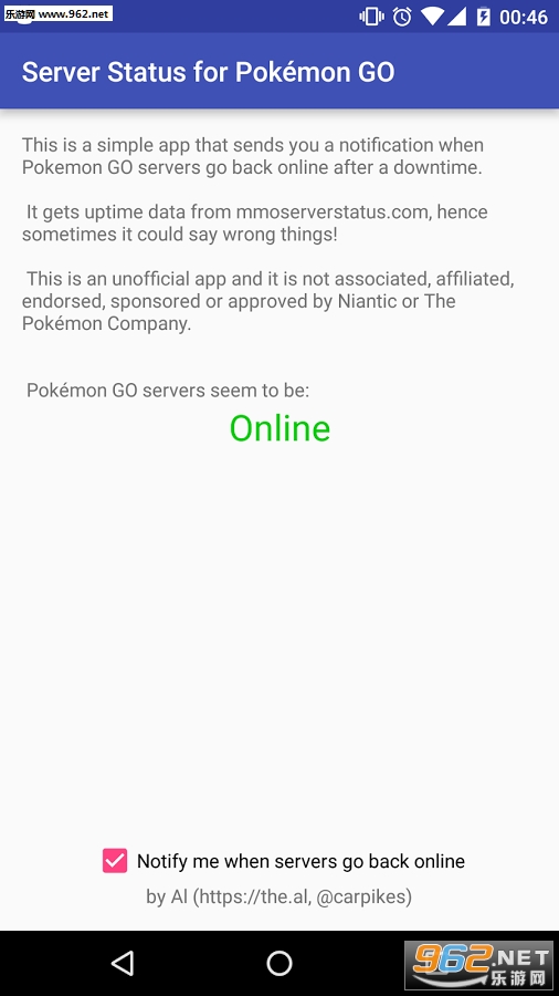 Server Status for Pokemon GOv1.1ͼ0