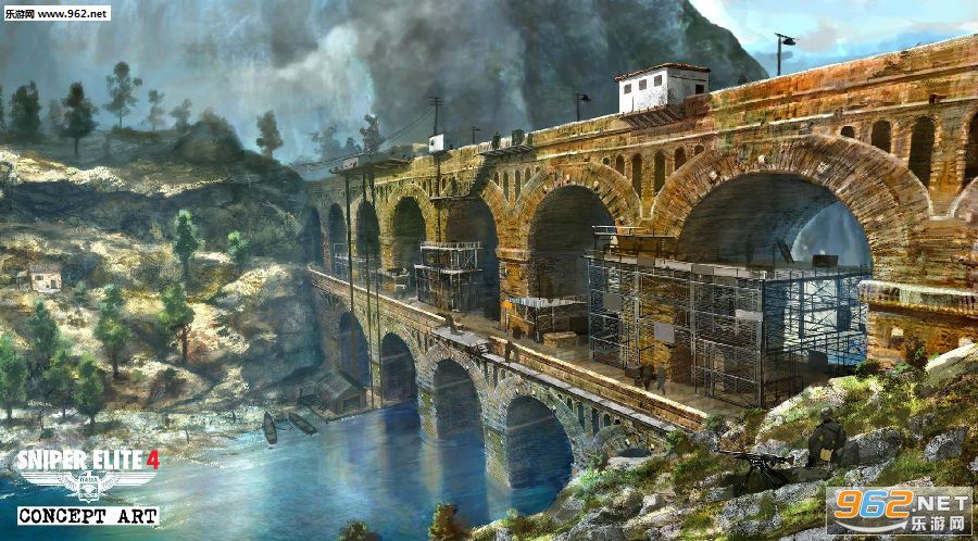 《狙击精英4》最新概念图公布 意大利风景美如画