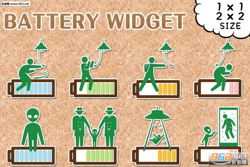 Battery Widget Stick People(Mischief Battery Widget׿)v2.0.14.2؈D3