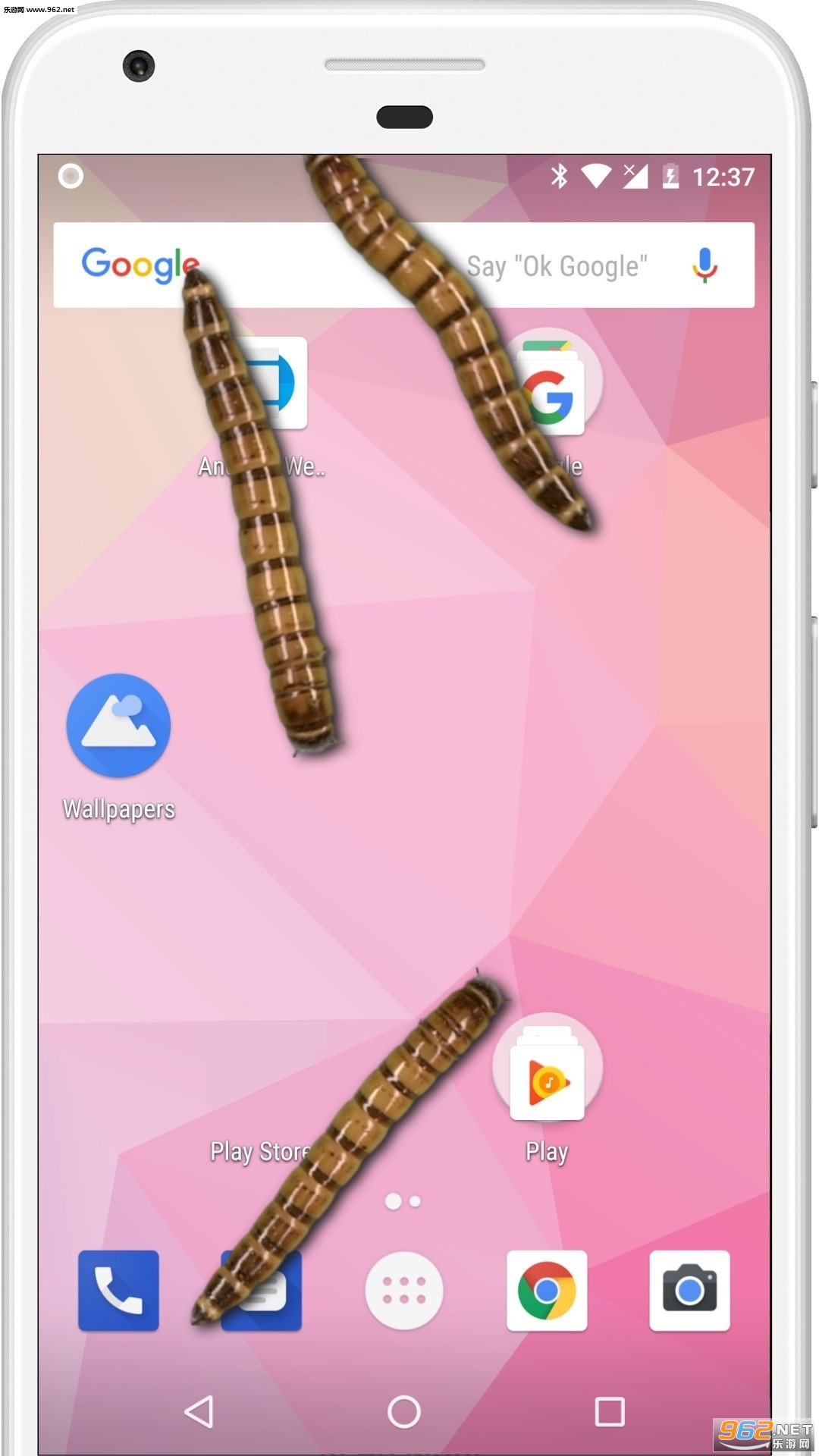 Worm crawls on Phone joke(x֙Cܛ)v1.1؈D2