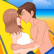 Beach Couple Kiss׿