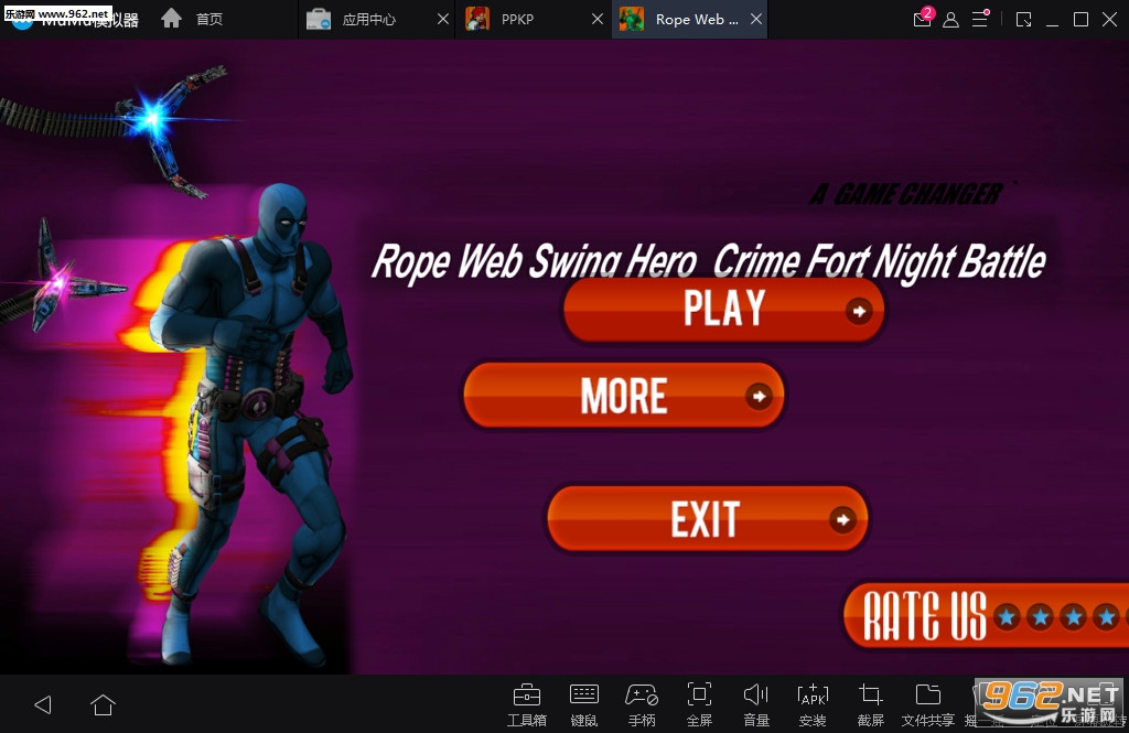 Rope Web Swing Hero : Crime Fort Night Battle(ҹս׿)v1.0ͼ0