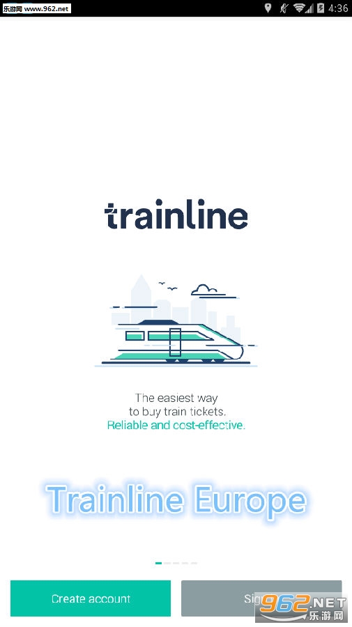 Trainline Europe app
