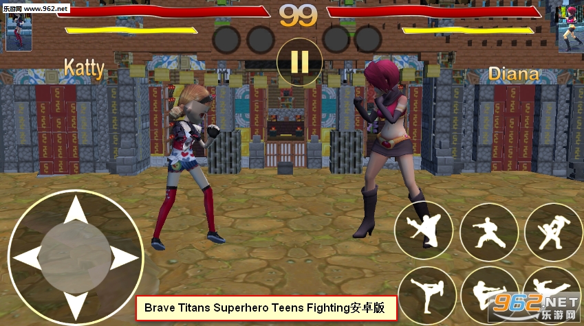 Brave Titans Superhero Teens Fighting׿