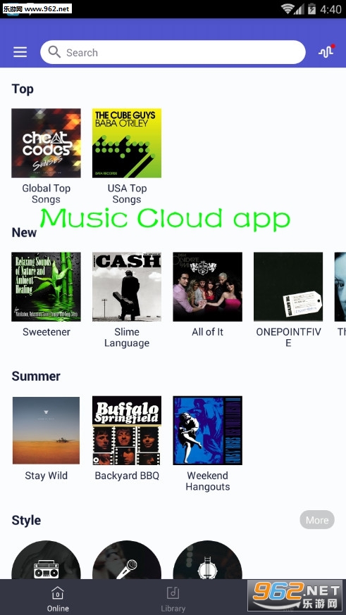 Music Cloud app
