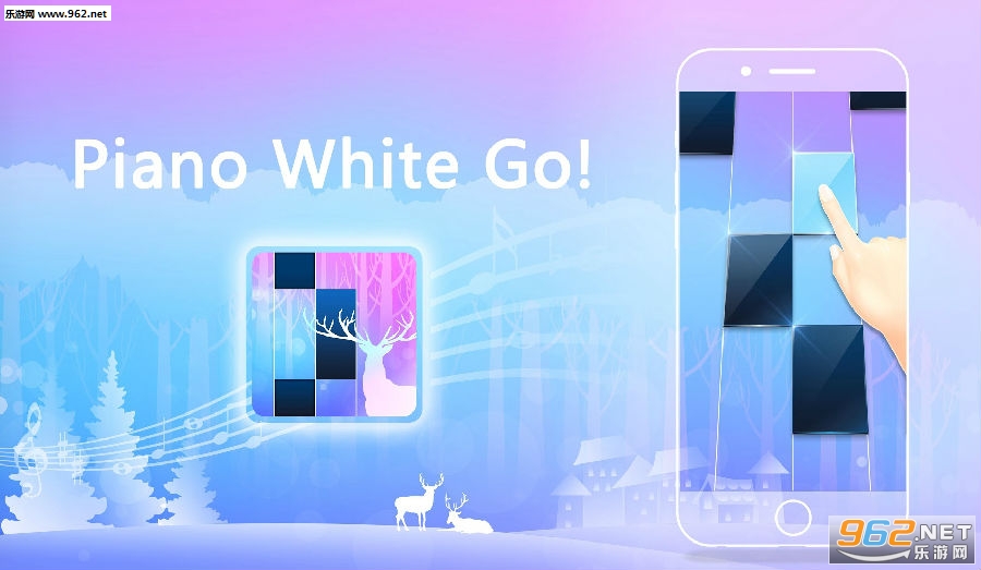 Piano White Go Magic World on Music Tiles׿