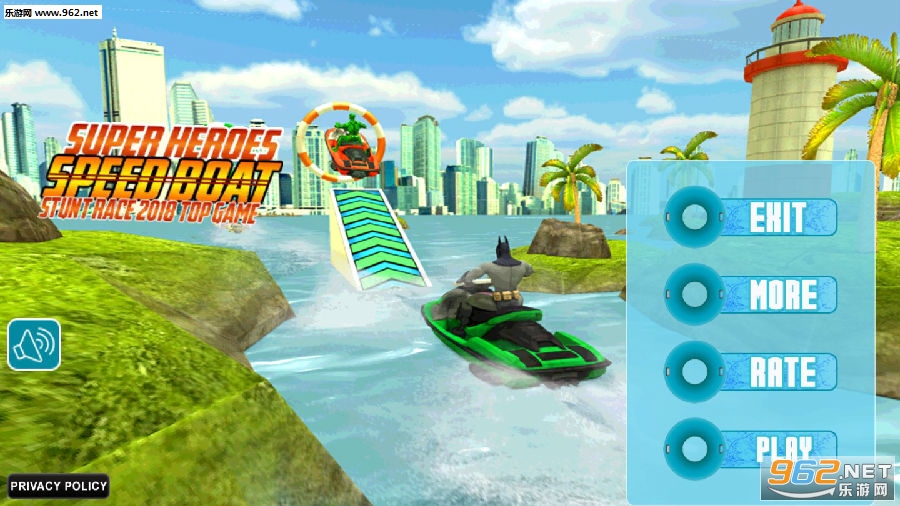 Super Heroes Speed Boat Stunt Race 2018׿