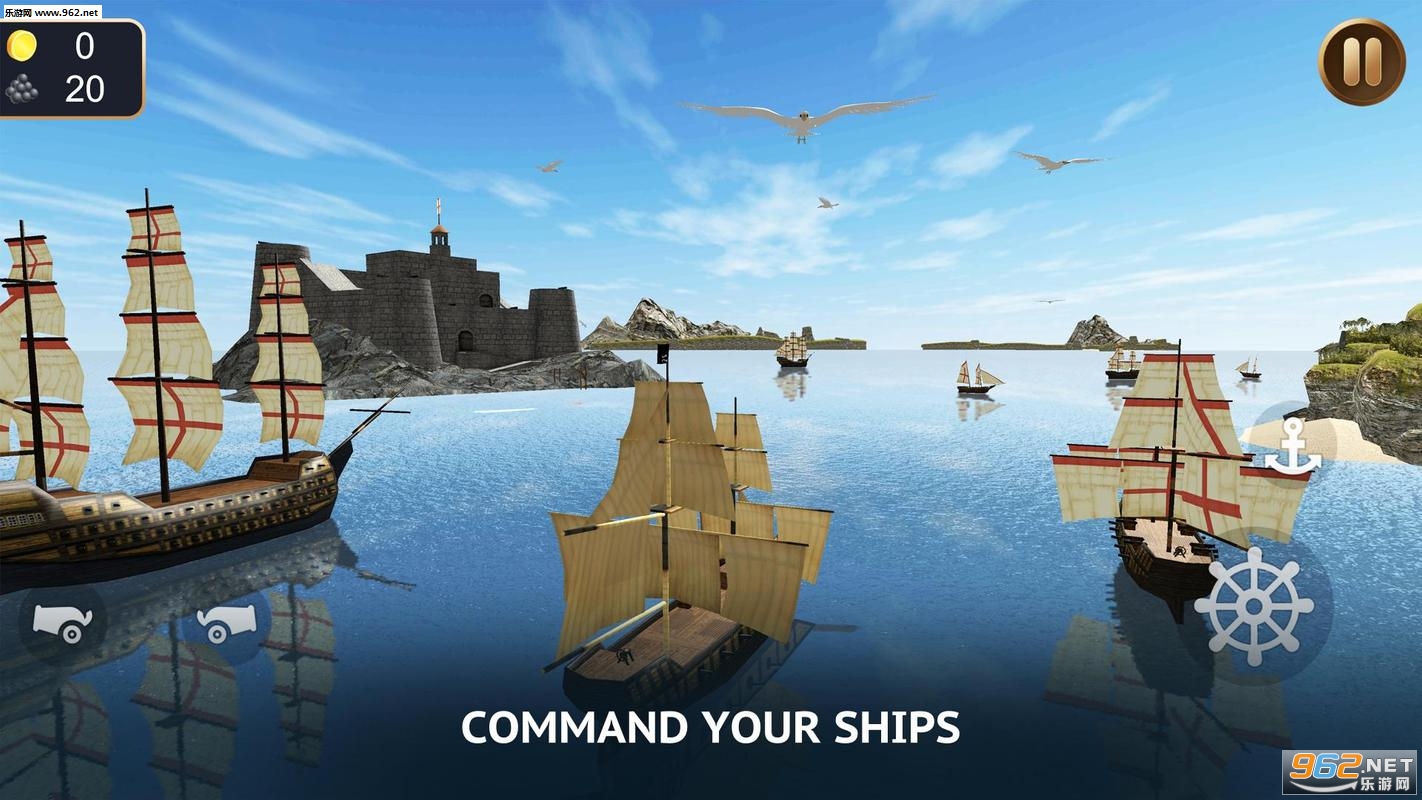 Pirate Ship Sim 3D Sea Treasuresģ3D׿v1.2.4(Pirate Ship Sim 3D - Sea Treasures)ͼ0
