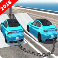 Real Chained Cars Racing 3D : Impossible Cars Stunts