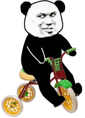 熊猫骑车gif表情包