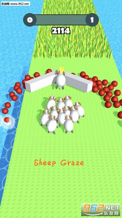 Sheep Graze[