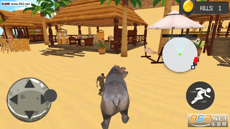 Angry Hippo Attack Simulator-City & Beach AttackŭĺģϷv1.1ͼ2
