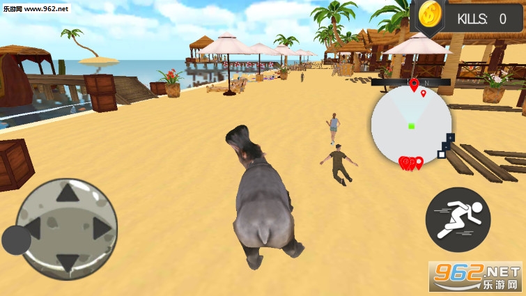 Angry Hippo Attack Simulator-City & Beach AttackŭĺģϷv1.1ͼ3