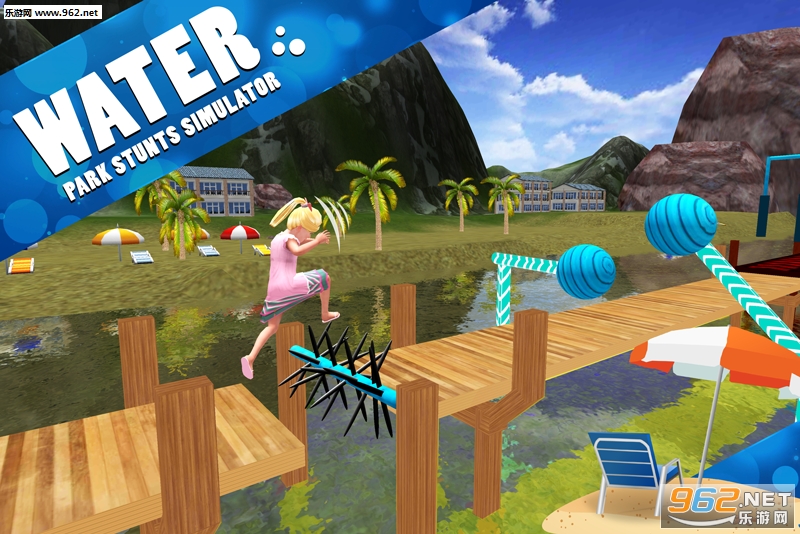 Kids Stunts Water Park Jumping Simulator Game(ؼˮ԰Ծģ׿)v1.3ͼ2