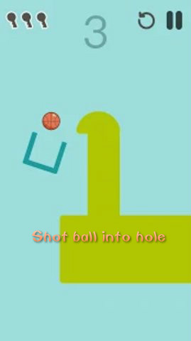 Shot ball into hole׿