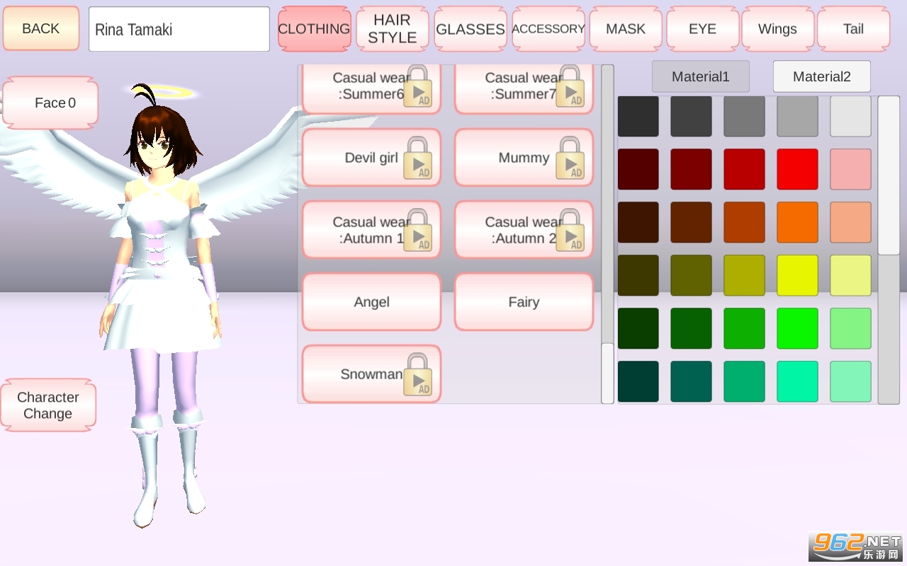 樱花校园模拟器天使衣服更新了天使服装 v1.038.01截图0