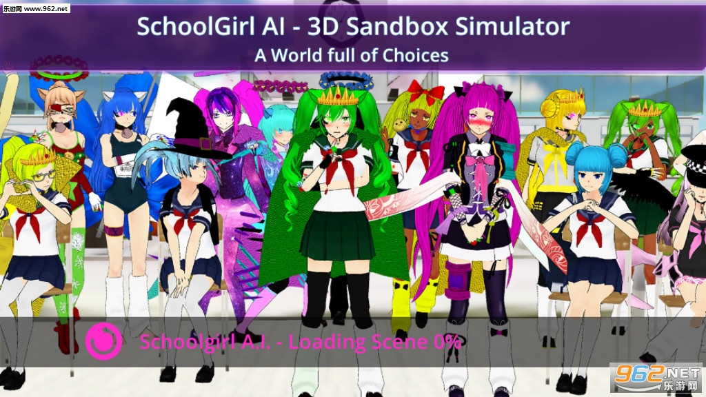 SchoolGirl AI - 3D Multiplayer Sandbox SimulatorŮWԺAI3DɳģMv131°؈D4