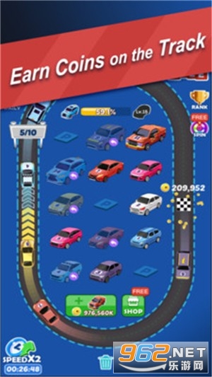 Racing Car Merge(终极赛车合并红包版)v1.0赚钱版截图1
