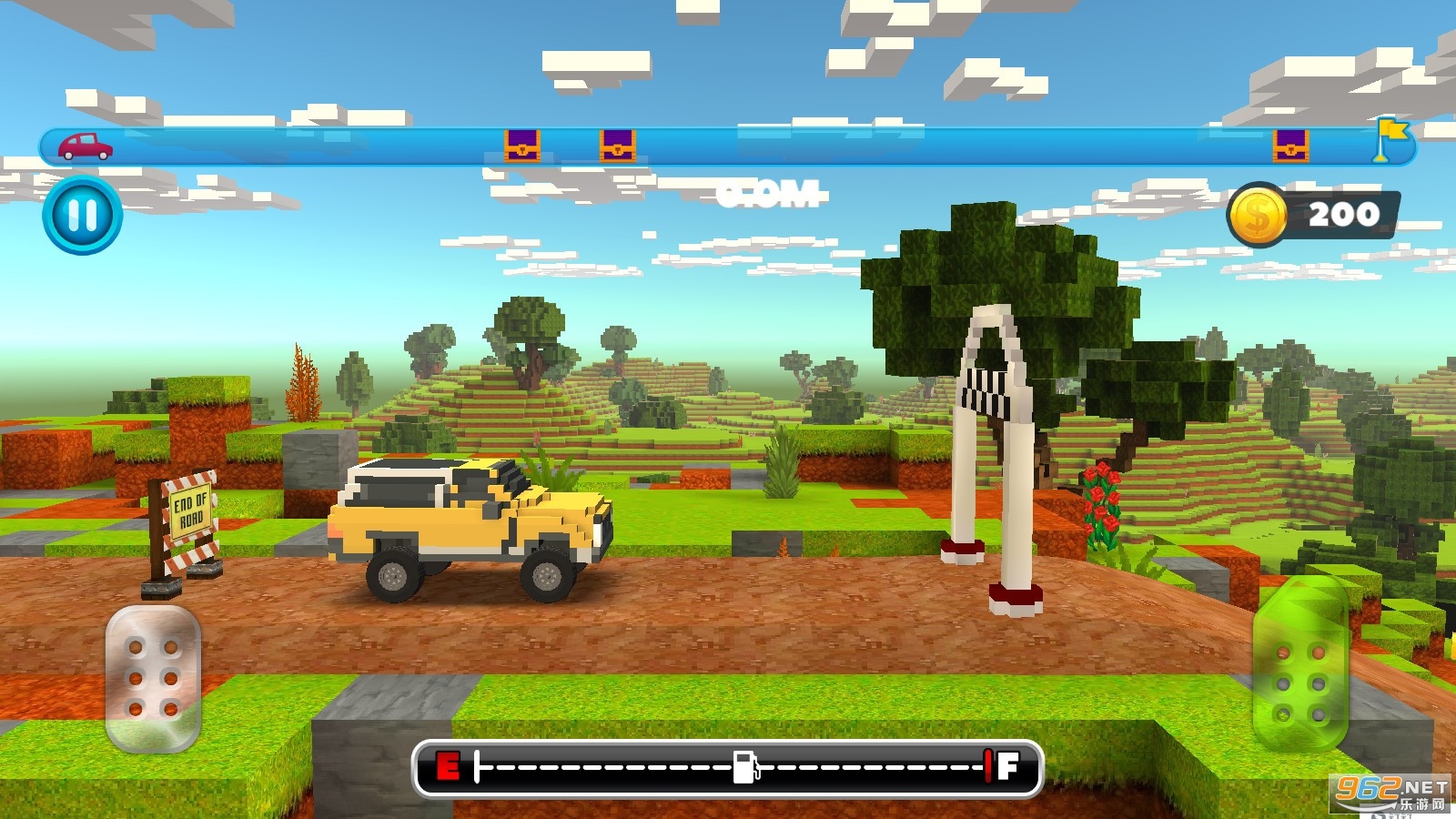 Blocky Rider: Roads Racing