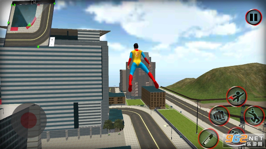 Amazing flying superhero city rescue mission[