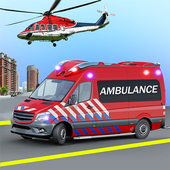 Heli Ambulance Simulator 2020: 3D Flying car games直升机合力救护手游