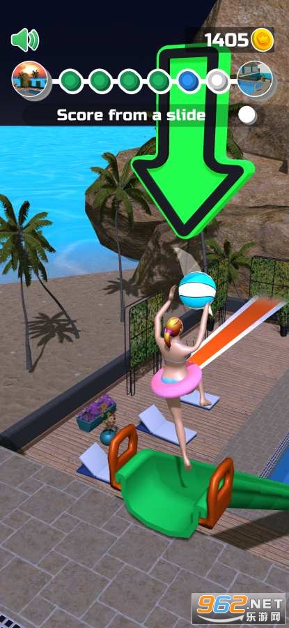  Swimming pool slam dunk game (Wet Hoops) v1.0.106 Android version screenshot 1