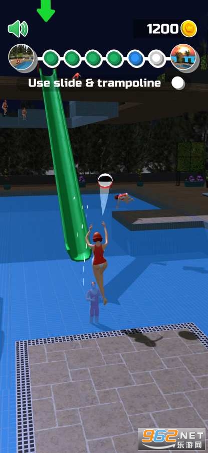  Swimming pool slam dunk game (Wet Hoops) v1.0.106 Android screenshot 2