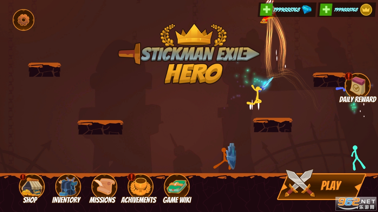 Ӣ޽ʯ(Stickman Exile Hero)v1.15 ׿ͼ3