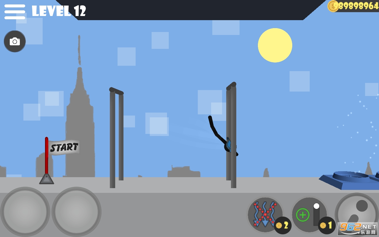 Stickman flip on the barȫPiv0.7؈D0