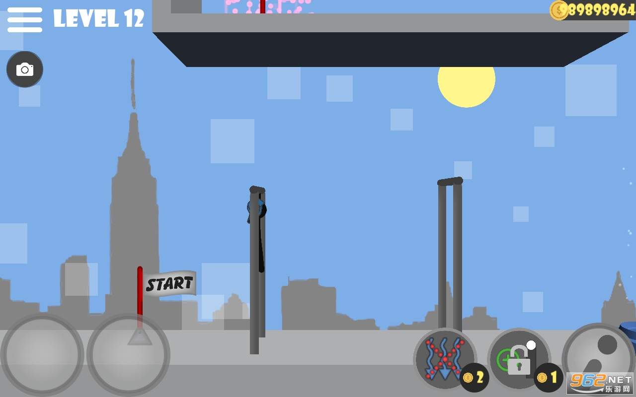 Stickman flip on the barȫPiv0.7؈D3