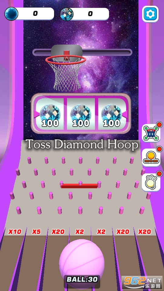 Toss Diamond HoopϷ