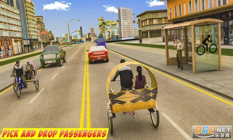 BMX Bicycle Taxi Driving City Passenger Simulator(܇˿ģM֙C)v1.2 ׿؈D2