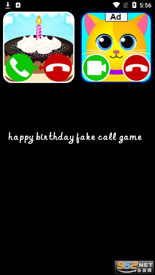 happy birthday fake call game[