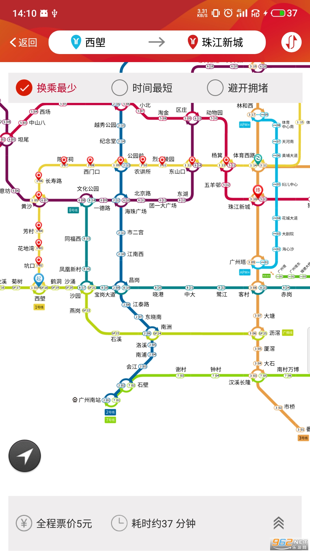 广州地铁线路图|新版广州地铁线路图_地图网