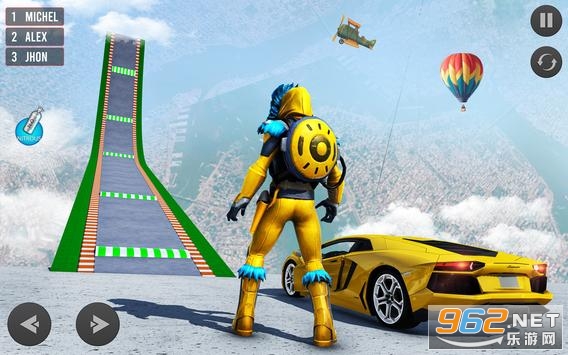Mega Ramp Car Stunt Driving Games - Car Games(Superhero Car GamesӢϷ)v1.0.27 ׿ͼ0