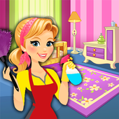 ű޴ɨϷ(Barbie House Cleaning Game)