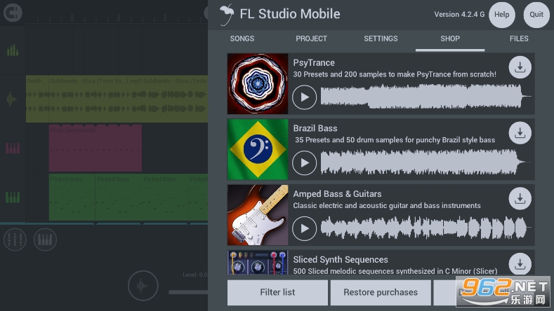 ˮ(FL Studio Mobile)v4.5.7 ƽͼ1