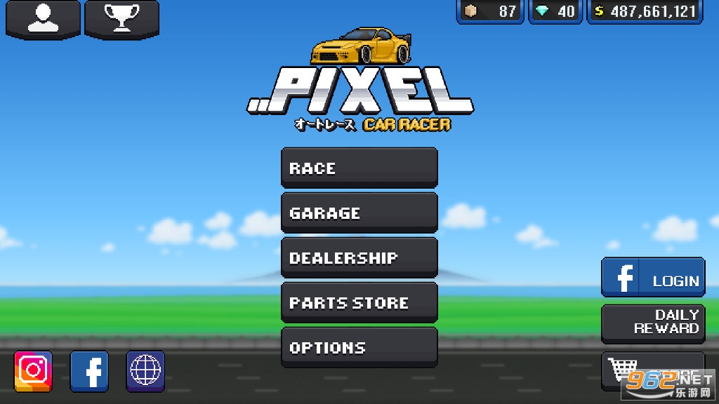 ِ܇ƽ°v1.2.3 (Pixel Car Race)؈D1