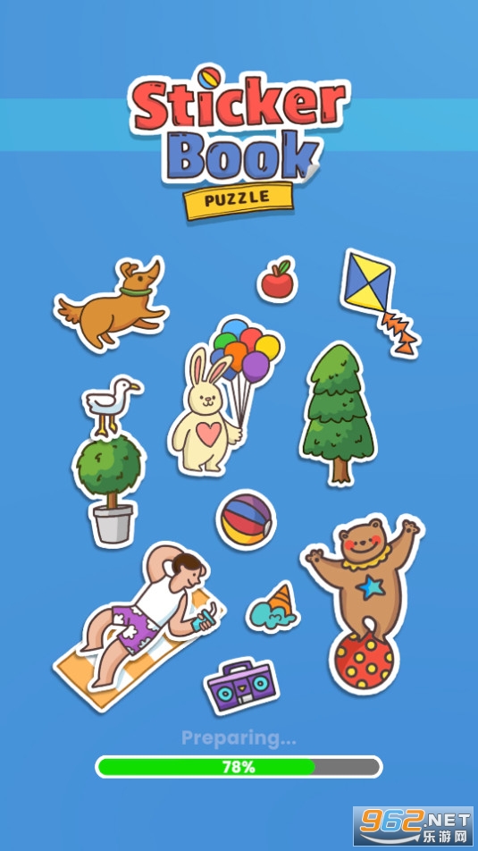 sticker book puzzle