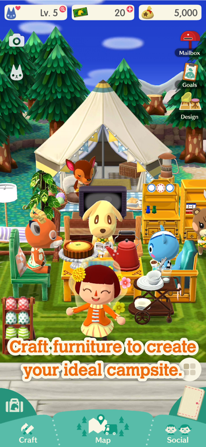 ֮ɭڴӪذ׿İ(Pocket Camp)v6.0.1 °ͼ0