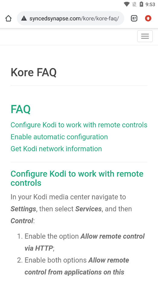 Kore Official Remote for Kodiv3.1.0 (KodiٷңAPP)ͼ4