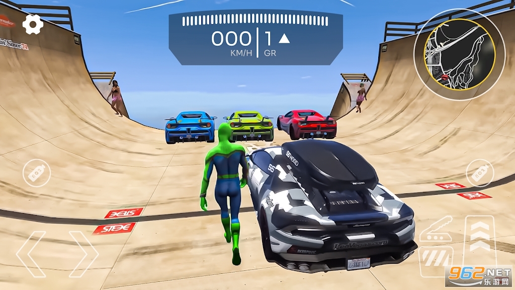 ӢµԾSuperhero Car Mega Ramp Jump Vv1.0.8ͼ3