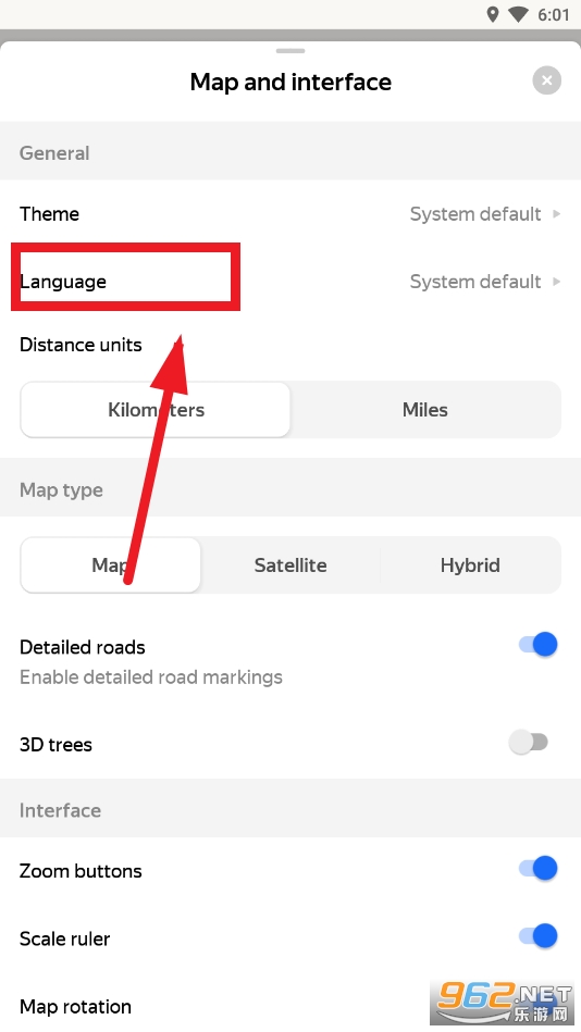 Yandex Maps app